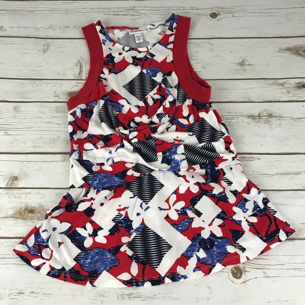 Peter Pilotto Red & Blue Top